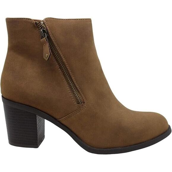 American Rag Womens Demitra Leather Almond Toe Ankle Fashion, Tan, Size 6.5 - Picture 1 of 6